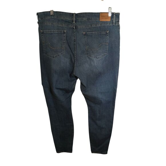 Levi Strauss Signature Women's Mid Rise Skinny Blue Jeans Size 18M - Picture 4 of 13